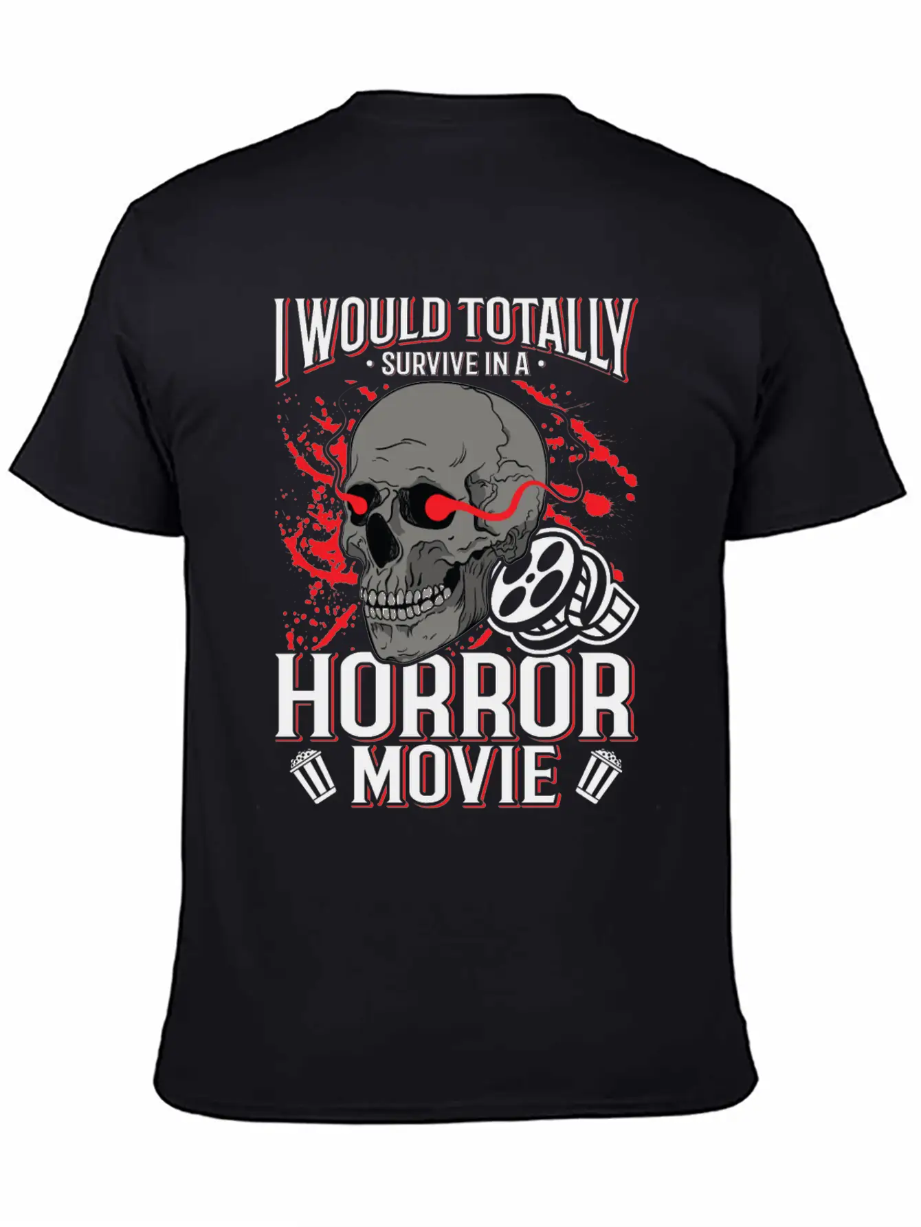 Zombie Horror Film Outfit Film Festival Halloween Casual Graphic T-Shirt – Simple And Comfortable Daily Wear