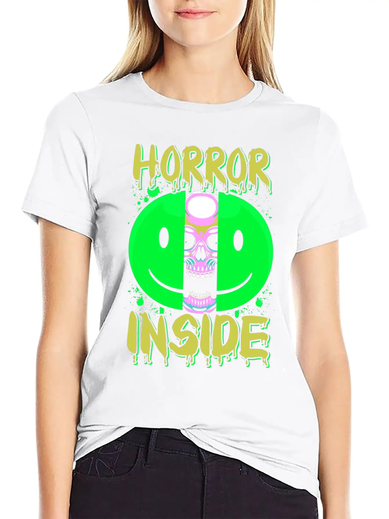 Zombie Horror Film Outfit Film Festival Halloween Lightweight Cotton T-Shirt – Daily Comfort Graphic Shirt