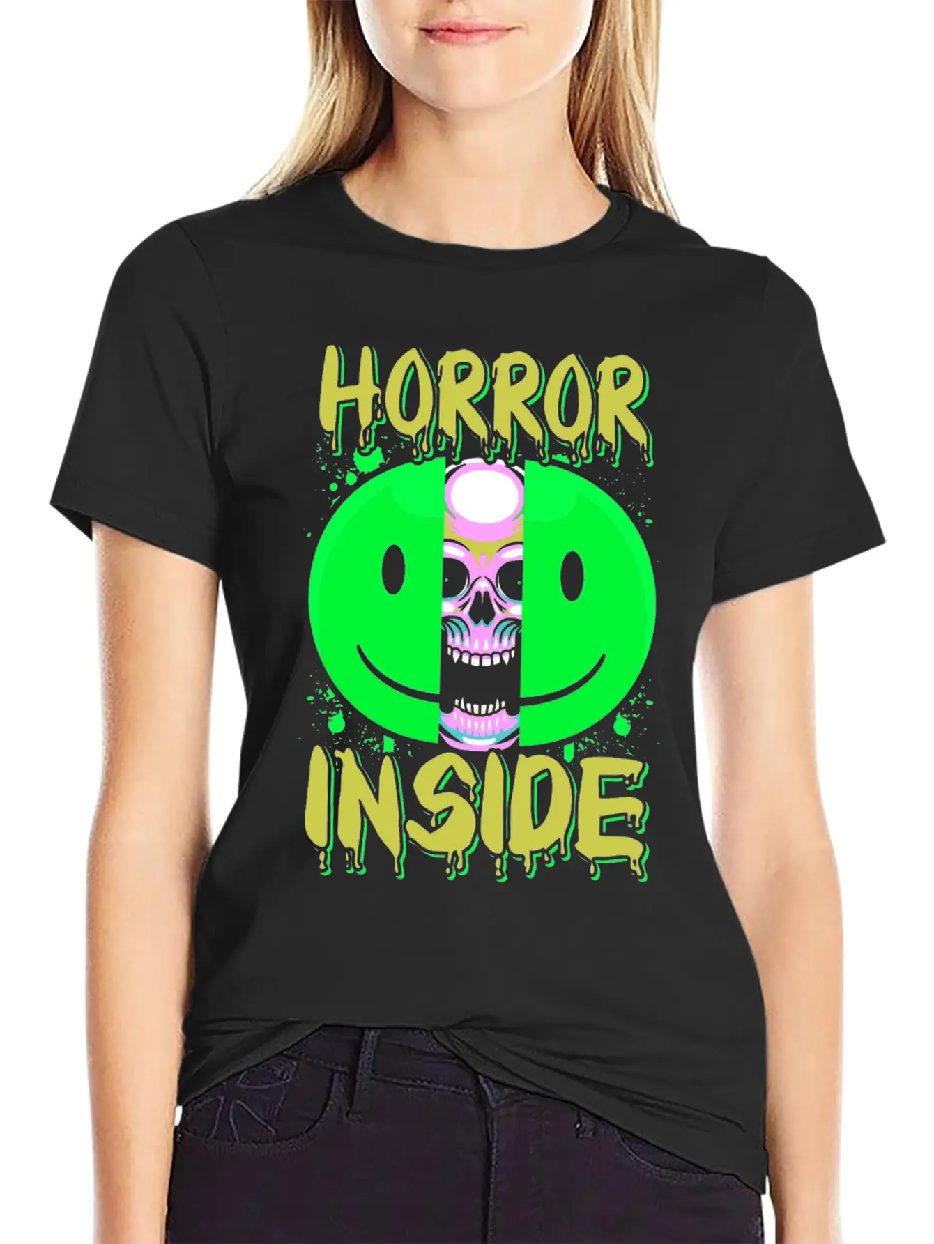 Zombie Horror Film Outfit Film Festival Halloween Lightweight Cotton T-Shirt – Daily Comfort Graphic Shirt