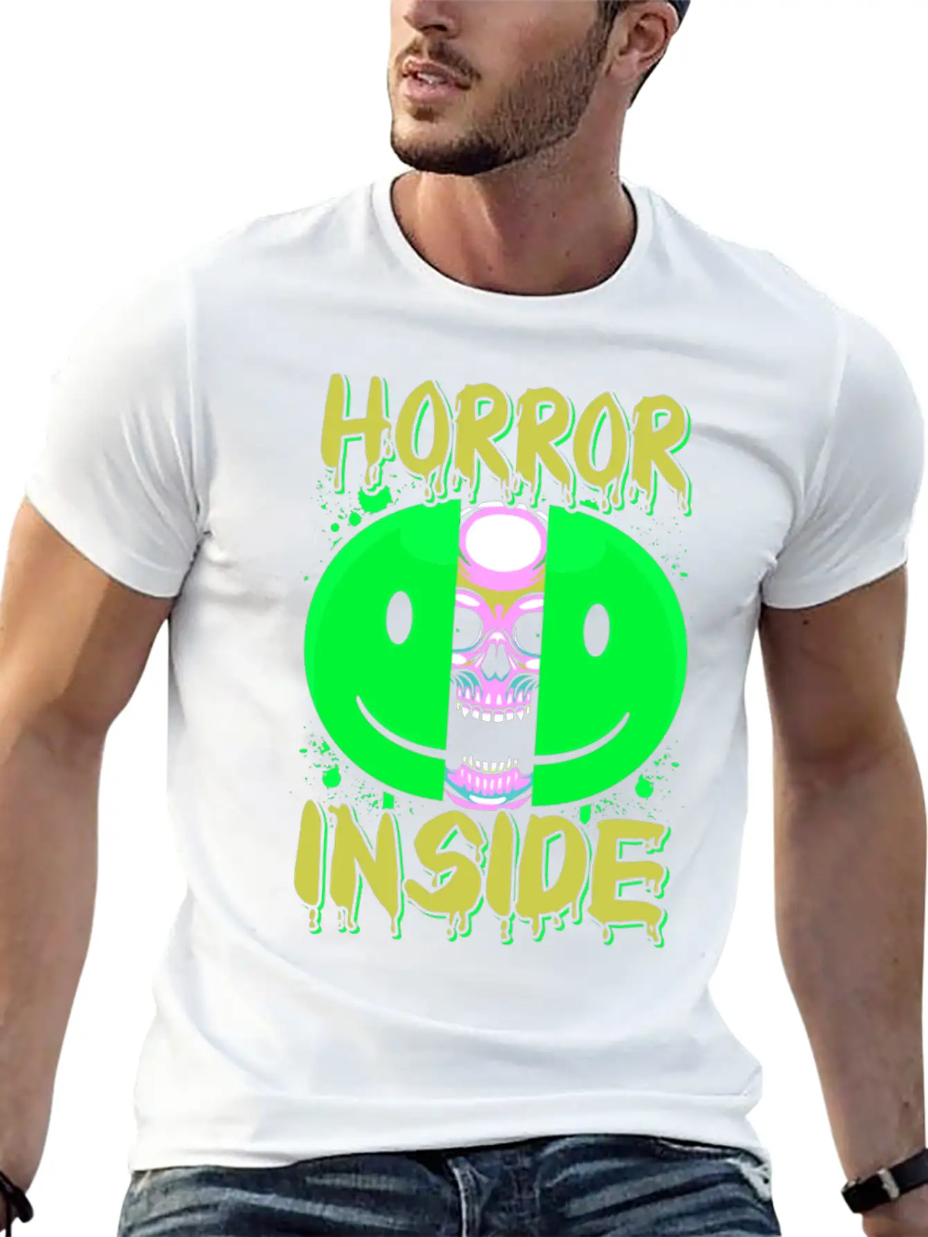 Zombie Horror Film Outfit Film Festival Halloween Lightweight Cotton T-Shirt – Daily Comfort Graphic Shirt