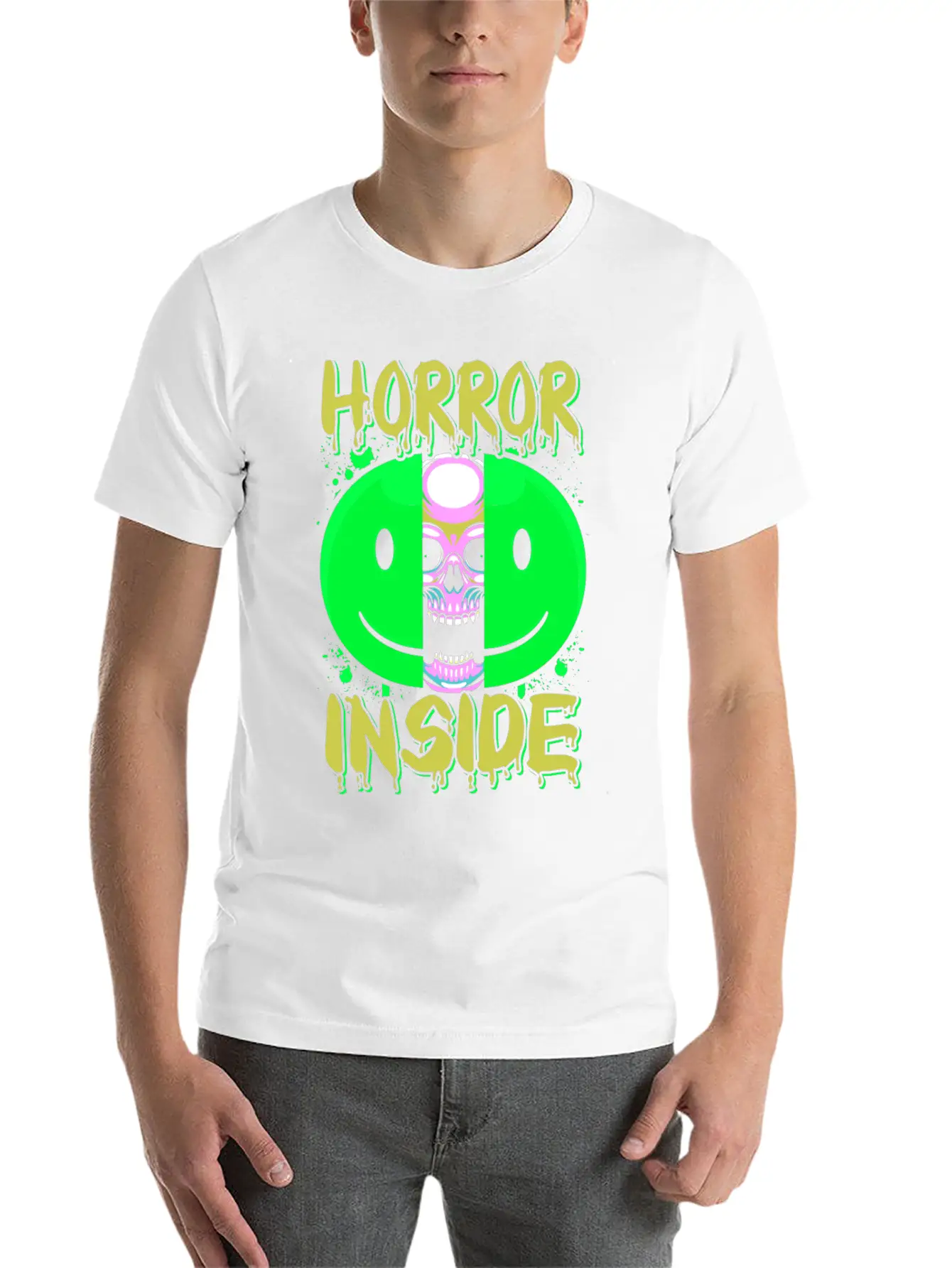 Zombie Horror Film Outfit Film Festival Halloween Lightweight Cotton T-Shirt – Daily Comfort Graphic Shirt