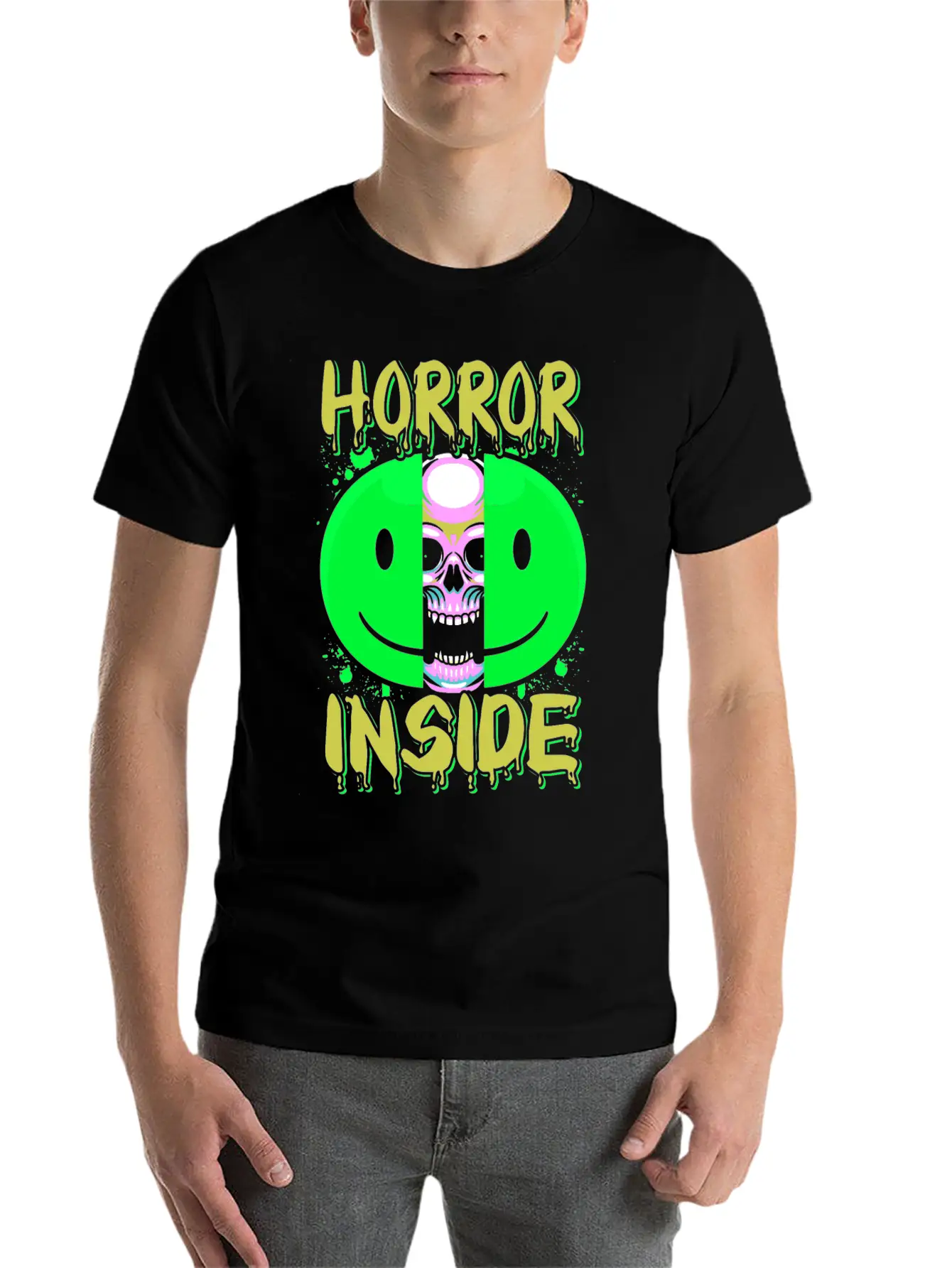 Zombie Horror Film Outfit Film Festival Halloween Lightweight Cotton T-Shirt – Daily Comfort Graphic Shirt